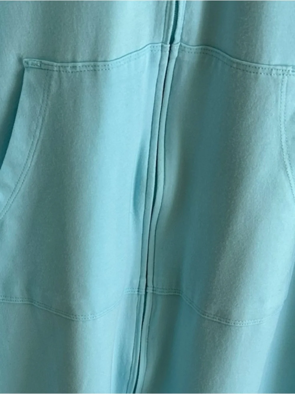 Coolibar Cabana Long Zip Front Hoodie Teal UPF 50+ Sun Protection Top Swim Cover - Picture 8 of 16